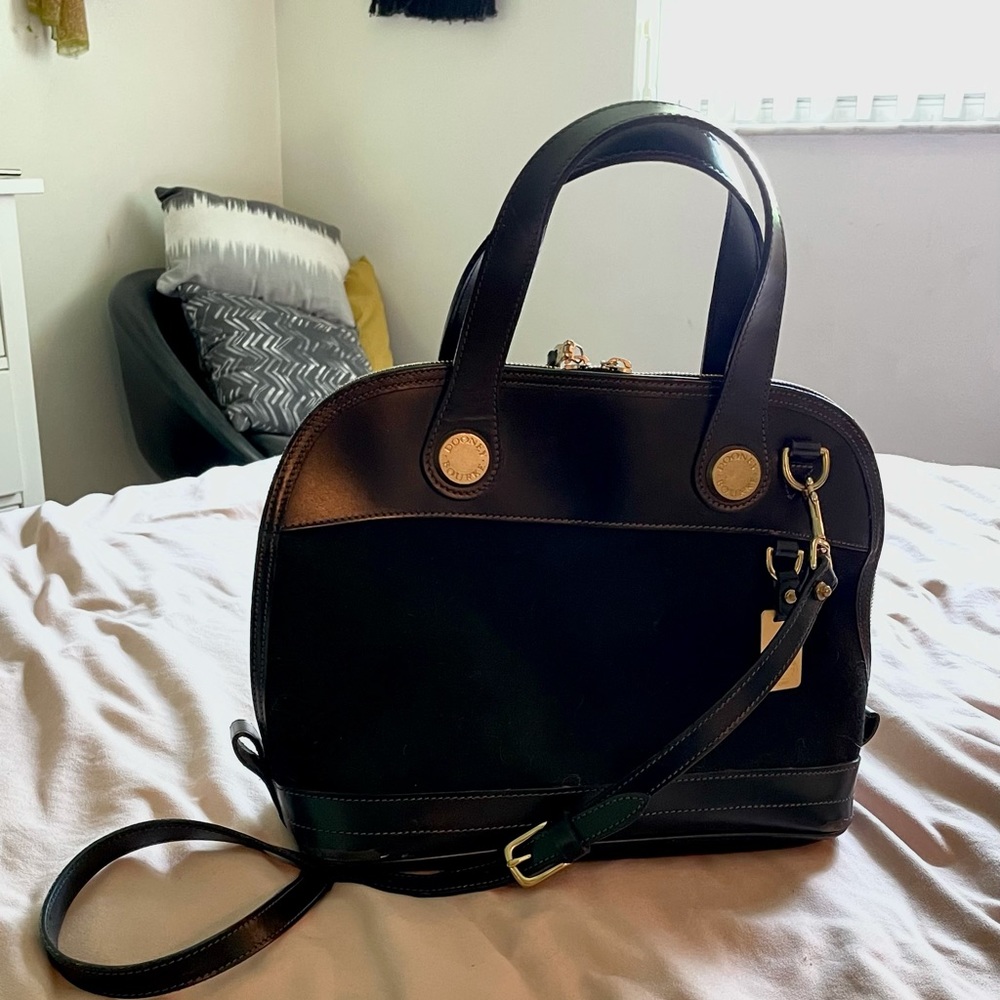 VTG Dooney & Burke Canvas Cabrio Satchel